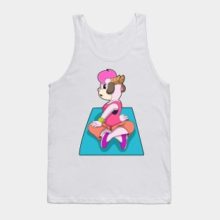 Goat at Yoga on Yoga mat Tank Top